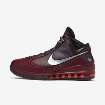 Nike LeBron 7 - Férfi Utcai Cipő - Piros/Fekete/Piros/Metal Titán